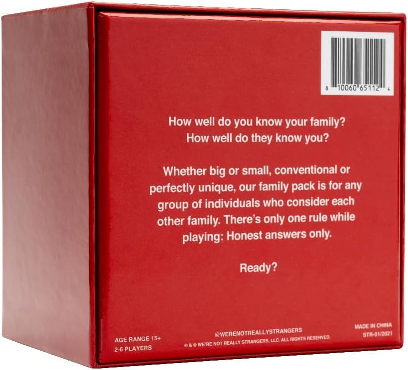 WE'RE NOT REALLY STRANGERS Family Edition WE'RE NOT REALLY STRANGERS Family Edition